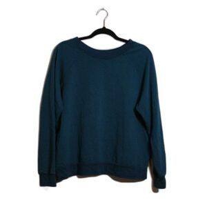 Project Social T crewneck sweatshirt in teal/blue, small size